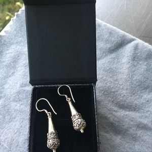 Boho sterling silver earrings